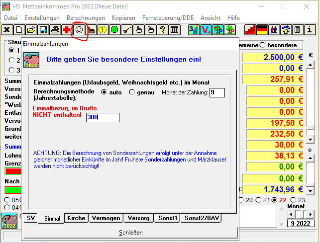 Um die Energiepauschale erhhtes Brutto.
